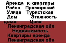 Аренда 1к квартиры › Район ­ Приморский › Улица ­ Туристская › Дом ­ 30 › Этажность дома ­ 17 › Цена ­ 21 000 - Ленинградская обл. Недвижимость » Квартиры аренда   . Ленинградская обл.